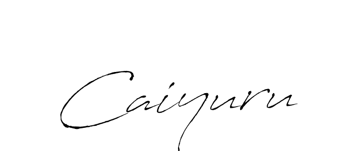 How to make Caiyuru name signature. Use Antro_Vectra style for creating short signs online. This is the latest handwritten sign. Caiyuru signature style 6 images and pictures png