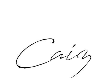 Design your own signature with our free online signature maker. With this signature software, you can create a handwritten (Antro_Vectra) signature for name Caiz. Caiz signature style 6 images and pictures png
