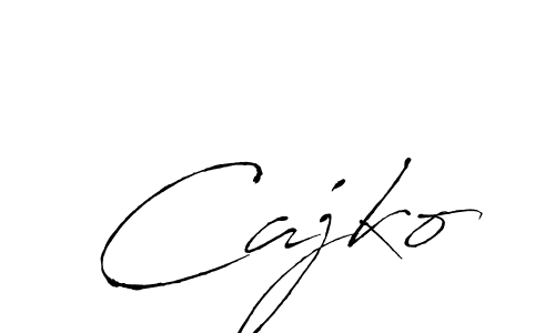 Design your own signature with our free online signature maker. With this signature software, you can create a handwritten (Antro_Vectra) signature for name Cajko. Cajko signature style 6 images and pictures png