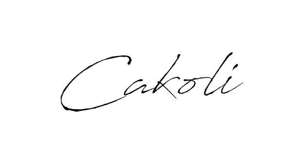 How to make Cakoli signature? Antro_Vectra is a professional autograph style. Create handwritten signature for Cakoli name. Cakoli signature style 6 images and pictures png