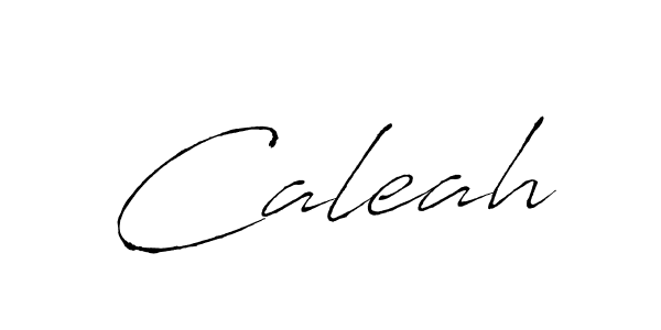 Design your own signature with our free online signature maker. With this signature software, you can create a handwritten (Antro_Vectra) signature for name Caleah. Caleah signature style 6 images and pictures png