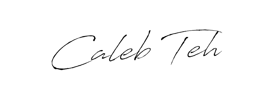 Design your own signature with our free online signature maker. With this signature software, you can create a handwritten (Antro_Vectra) signature for name Caleb Teh. Caleb Teh signature style 6 images and pictures png