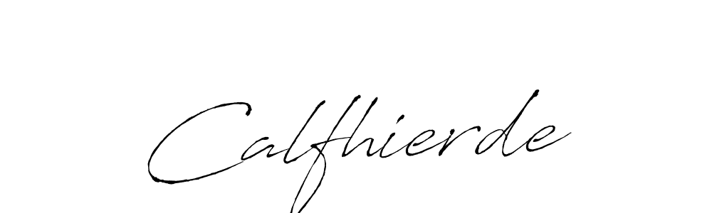 Use a signature maker to create a handwritten signature online. With this signature software, you can design (Antro_Vectra) your own signature for name Calfhierde. Calfhierde signature style 6 images and pictures png