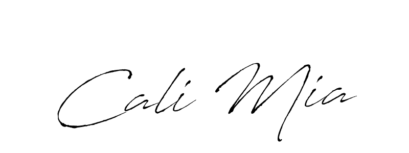 How to make Cali Mia name signature. Use Antro_Vectra style for creating short signs online. This is the latest handwritten sign. Cali Mia signature style 6 images and pictures png