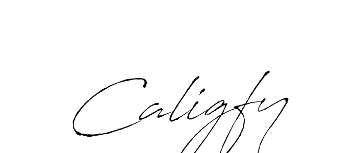 Make a beautiful signature design for name Caligfy. With this signature (Antro_Vectra) style, you can create a handwritten signature for free. Caligfy signature style 6 images and pictures png