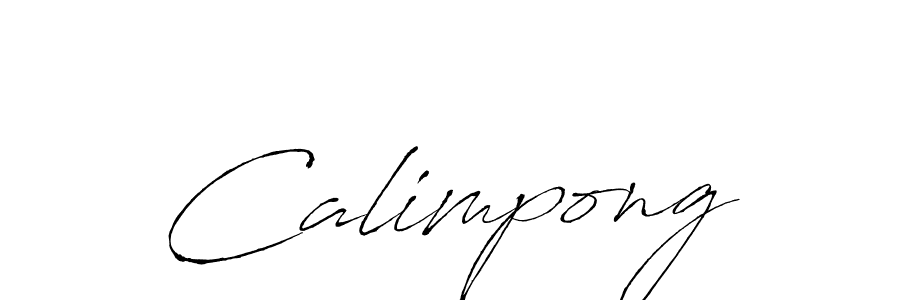 Make a beautiful signature design for name Calimpong. With this signature (Antro_Vectra) style, you can create a handwritten signature for free. Calimpong signature style 6 images and pictures png