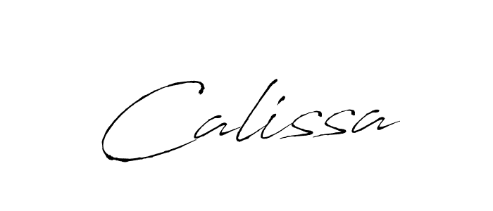 Make a beautiful signature design for name Calissa. With this signature (Antro_Vectra) style, you can create a handwritten signature for free. Calissa signature style 6 images and pictures png