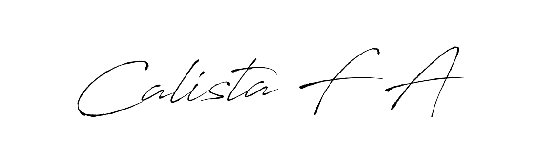 Create a beautiful signature design for name Calista F A. With this signature (Antro_Vectra) fonts, you can make a handwritten signature for free. Calista F A signature style 6 images and pictures png