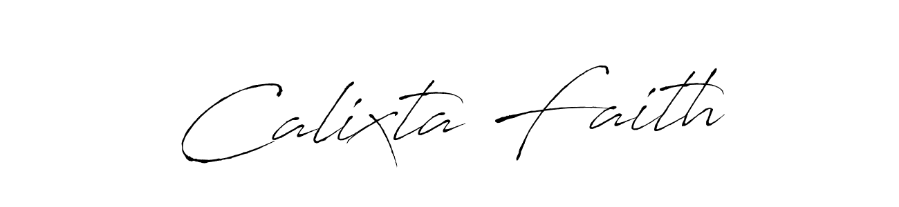 You should practise on your own different ways (Antro_Vectra) to write your name (Calixta Faith) in signature. don't let someone else do it for you. Calixta Faith signature style 6 images and pictures png