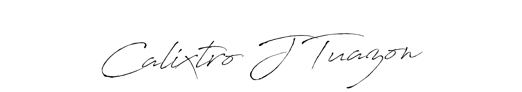 Make a beautiful signature design for name Calixtro J Tuazon. Use this online signature maker to create a handwritten signature for free. Calixtro J Tuazon signature style 6 images and pictures png