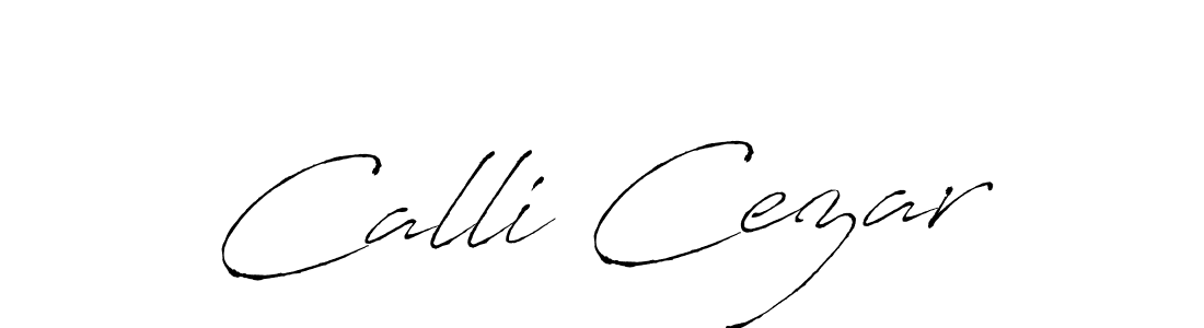 Make a beautiful signature design for name Calli Cezar. With this signature (Antro_Vectra) style, you can create a handwritten signature for free. Calli Cezar signature style 6 images and pictures png