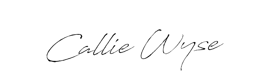 Create a beautiful signature design for name Callie Wyse. With this signature (Antro_Vectra) fonts, you can make a handwritten signature for free. Callie Wyse signature style 6 images and pictures png