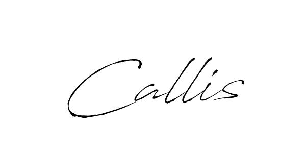 Create a beautiful signature design for name Callis. With this signature (Antro_Vectra) fonts, you can make a handwritten signature for free. Callis signature style 6 images and pictures png