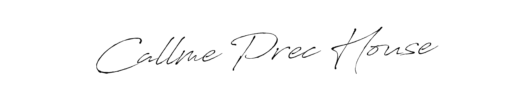 How to make Callme Prec House name signature. Use Antro_Vectra style for creating short signs online. This is the latest handwritten sign. Callme Prec House signature style 6 images and pictures png