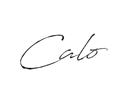 Design your own signature with our free online signature maker. With this signature software, you can create a handwritten (Antro_Vectra) signature for name Calo. Calo signature style 6 images and pictures png