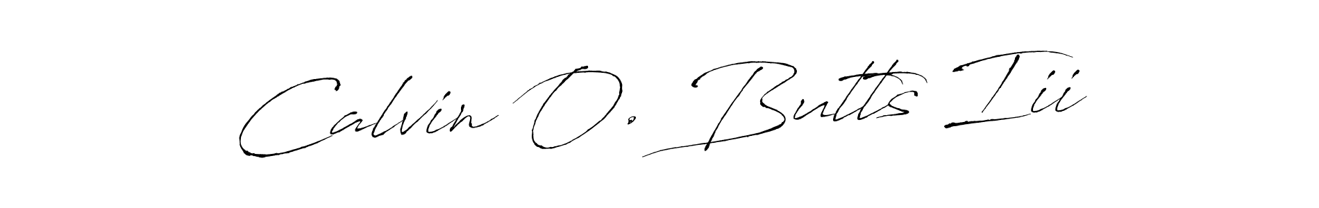 Design your own signature with our free online signature maker. With this signature software, you can create a handwritten (Antro_Vectra) signature for name Calvin O. Butts Iii. Calvin O. Butts Iii signature style 6 images and pictures png