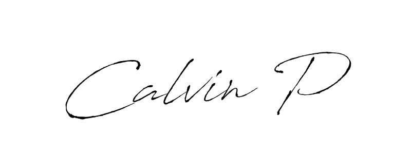 Calvin P stylish signature style. Best Handwritten Sign (Antro_Vectra) for my name. Handwritten Signature Collection Ideas for my name Calvin P. Calvin P signature style 6 images and pictures png