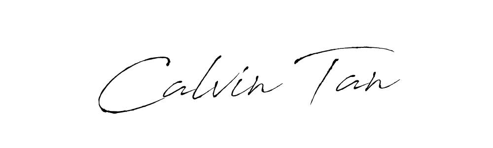 You should practise on your own different ways (Antro_Vectra) to write your name (Calvin Tan) in signature. don't let someone else do it for you. Calvin Tan signature style 6 images and pictures png