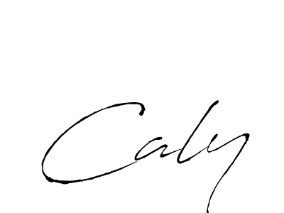 Make a beautiful signature design for name Caly. With this signature (Antro_Vectra) style, you can create a handwritten signature for free. Caly signature style 6 images and pictures png