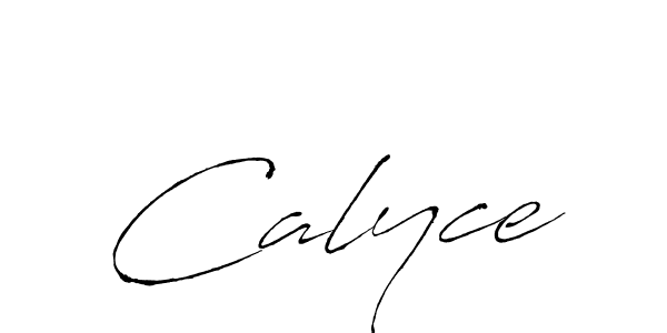 Design your own signature with our free online signature maker. With this signature software, you can create a handwritten (Antro_Vectra) signature for name Calyce. Calyce signature style 6 images and pictures png