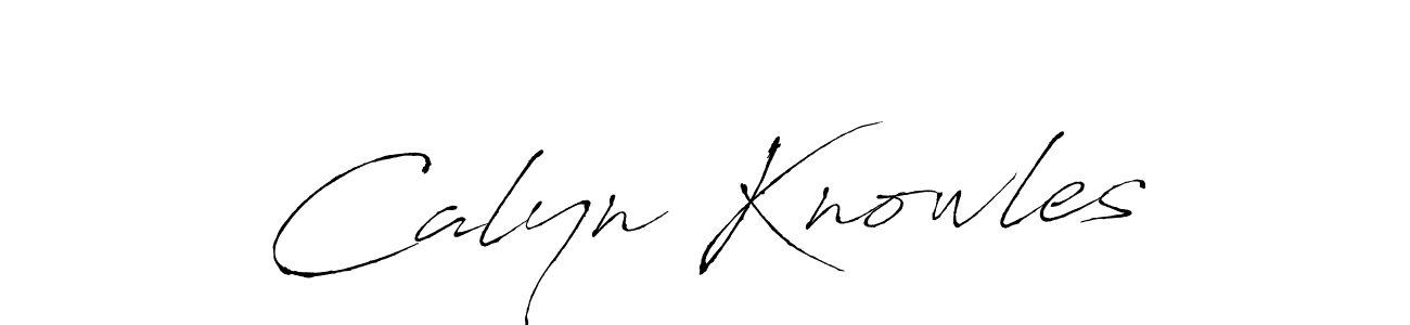 Use a signature maker to create a handwritten signature online. With this signature software, you can design (Antro_Vectra) your own signature for name Calyn Knowles. Calyn Knowles signature style 6 images and pictures png