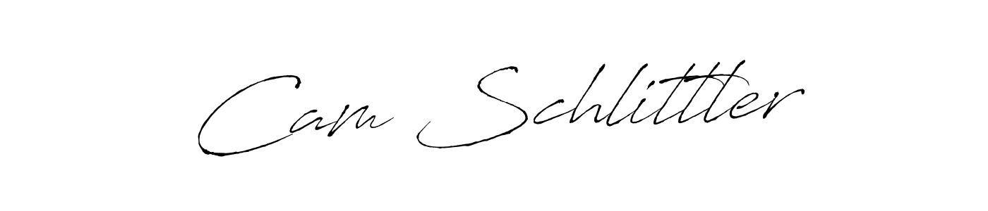 Design your own signature with our free online signature maker. With this signature software, you can create a handwritten (Antro_Vectra) signature for name Cam Schlittler. Cam Schlittler signature style 6 images and pictures png