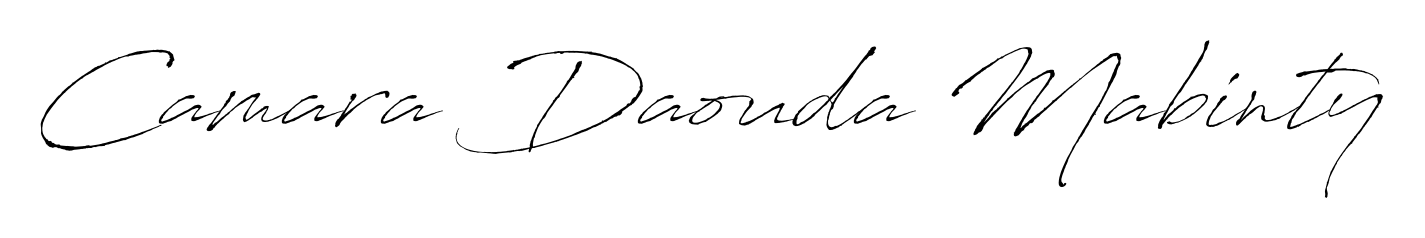 A stylish, flowing autograph style designed for name Camara Daouda Mabinty using Antro_Vectra typography. Perfect for digital creative projects. Camara Daouda Mabinty signature style 6 images and pictures png