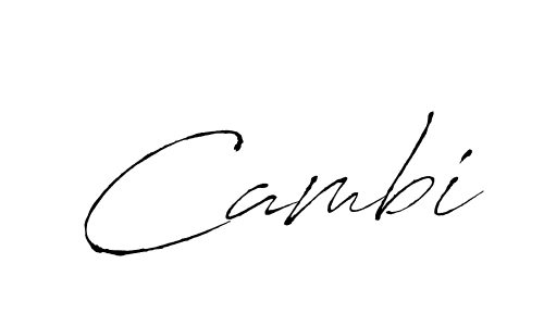 Create a beautiful signature design for name Cambi. With this signature (Antro_Vectra) fonts, you can make a handwritten signature for free. Cambi signature style 6 images and pictures png