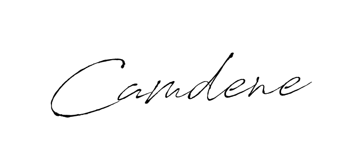 Camdene stylish signature style. Best Handwritten Sign (Antro_Vectra) for my name. Handwritten Signature Collection Ideas for my name Camdene. Camdene signature style 6 images and pictures png