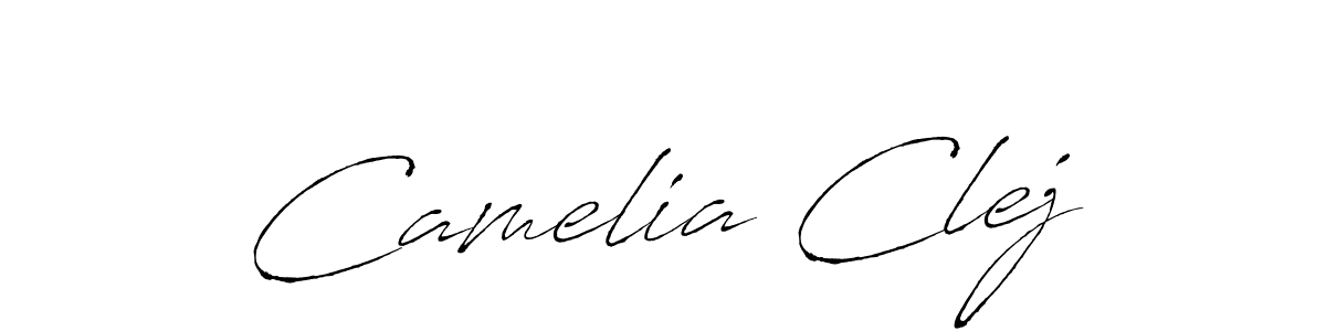 Make a beautiful signature design for name Camelia Clej. With this signature (Antro_Vectra) style, you can create a handwritten signature for free. Camelia Clej signature style 6 images and pictures png