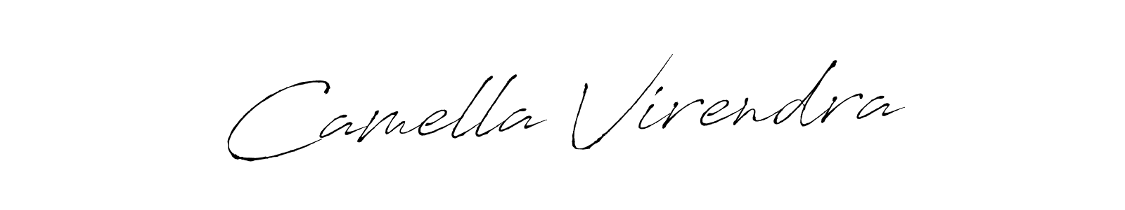 Use a signature maker to create a handwritten signature online. With this signature software, you can design (Antro_Vectra) your own signature for name Camella Virendra. Camella Virendra signature style 6 images and pictures png