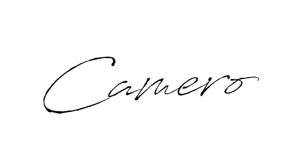 Design your own signature with our free online signature maker. With this signature software, you can create a handwritten (Antro_Vectra) signature for name Camero. Camero signature style 6 images and pictures png