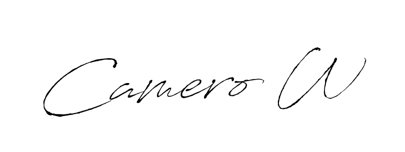 How to make Camero W signature? Antro_Vectra is a professional autograph style. Create handwritten signature for Camero W name. Camero W signature style 6 images and pictures png