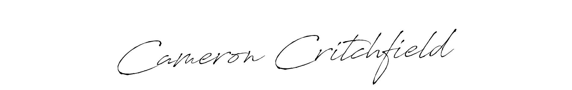 How to make Cameron Critchfield name signature. Use Antro_Vectra style for creating short signs online. This is the latest handwritten sign. Cameron Critchfield signature style 6 images and pictures png