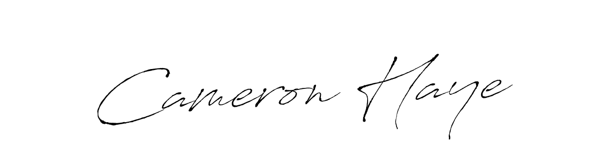 Design your own signature with our free online signature maker. With this signature software, you can create a handwritten (Antro_Vectra) signature for name Cameron Haye. Cameron Haye signature style 6 images and pictures png