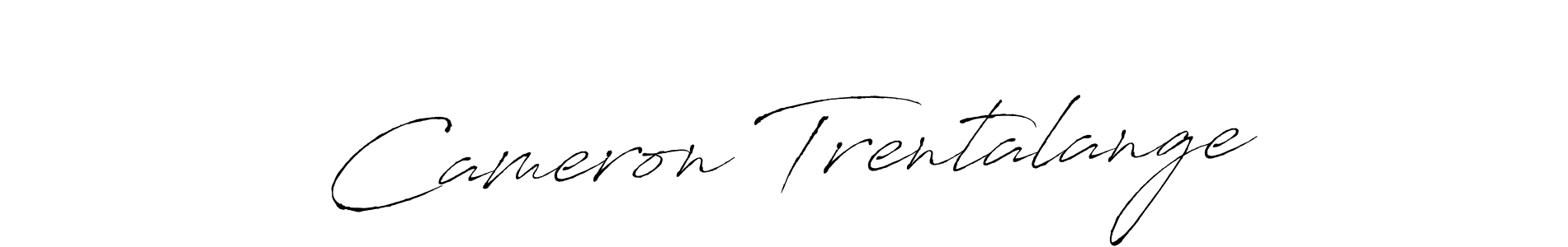 Create a beautiful signature design for name Cameron Trentalange. With this signature (Antro_Vectra) fonts, you can make a handwritten signature for free. Cameron Trentalange signature style 6 images and pictures png