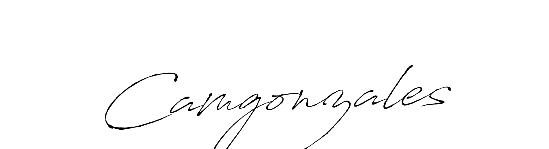 Camgonzales stylish signature style. Best Handwritten Sign (Antro_Vectra) for my name. Handwritten Signature Collection Ideas for my name Camgonzales. Camgonzales signature style 6 images and pictures png