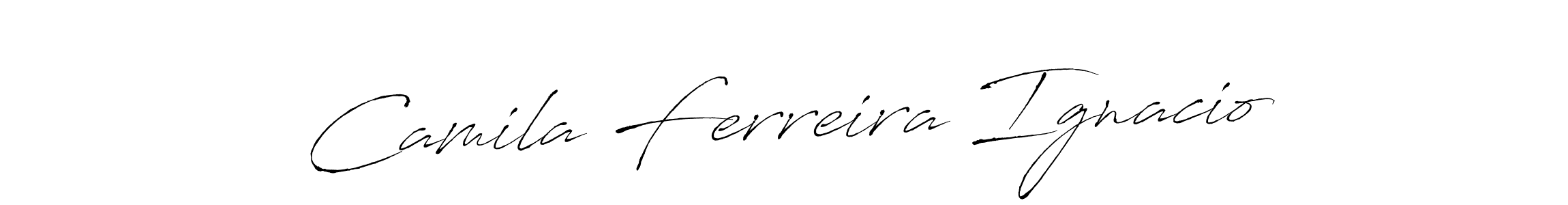 Make a short Camila Ferreira Ignacio signature style. Manage your documents anywhere anytime using Antro_Vectra. Create and add eSignatures, submit forms, share and send files easily. Camila Ferreira Ignacio signature style 6 images and pictures png
