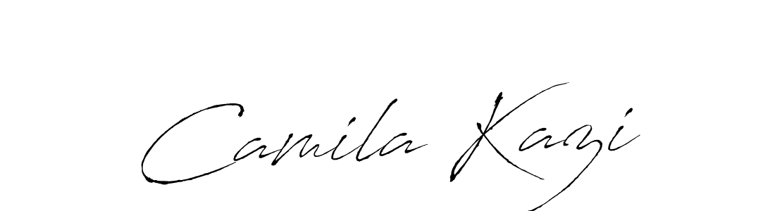 Design your own signature with our free online signature maker. With this signature software, you can create a handwritten (Antro_Vectra) signature for name Camila Kazi. Camila Kazi signature style 6 images and pictures png