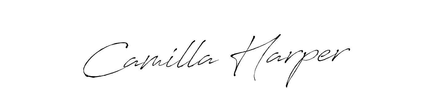 Create a beautiful signature design for name Camilla Harper. With this signature (Antro_Vectra) fonts, you can make a handwritten signature for free. Camilla Harper signature style 6 images and pictures png