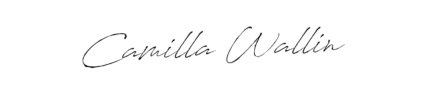 The best way (Antro_Vectra) to make a short signature is to pick only two or three words in your name. The name Camilla Wallin include a total of six letters. For converting this name. Camilla Wallin signature style 6 images and pictures png