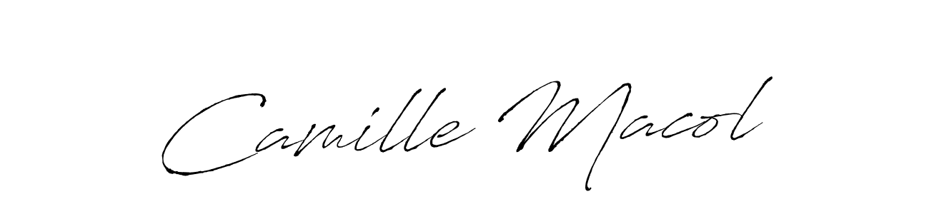 Antro_Vectra is a professional signature style that is perfect for those who want to add a touch of class to their signature. It is also a great choice for those who want to make their signature more unique. Get Camille Macol name to fancy signature for free. Camille Macol signature style 6 images and pictures png