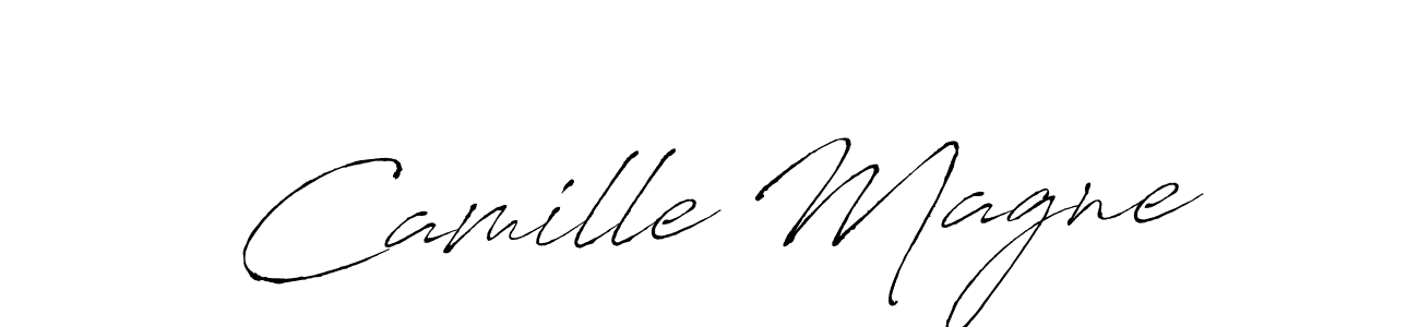 Camille Magne stylish signature style. Best Handwritten Sign (Antro_Vectra) for my name. Handwritten Signature Collection Ideas for my name Camille Magne. Camille Magne signature style 6 images and pictures png