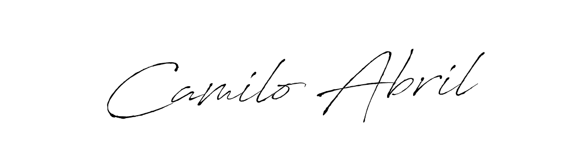 Create a beautiful signature design for name Camilo Abril. With this signature (Antro_Vectra) fonts, you can make a handwritten signature for free. Camilo Abril signature style 6 images and pictures png