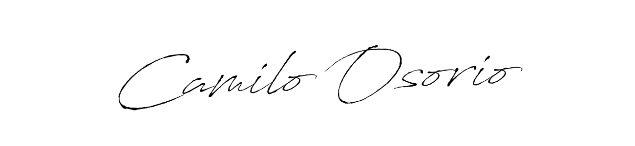 Make a beautiful signature design for name Camilo Osorio. With this signature (Antro_Vectra) style, you can create a handwritten signature for free. Camilo Osorio signature style 6 images and pictures png