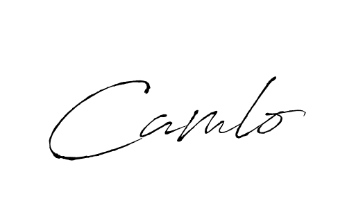 How to make Camlo name signature. Use Antro_Vectra style for creating short signs online. This is the latest handwritten sign. Camlo signature style 6 images and pictures png