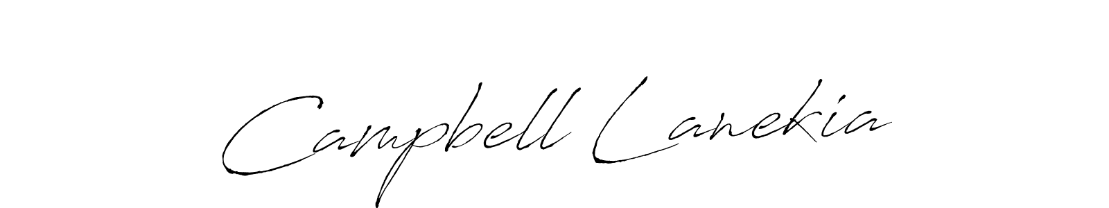 Antro_Vectra is a professional signature style that is perfect for those who want to add a touch of class to their signature. It is also a great choice for those who want to make their signature more unique. Get Campbell Lanekia name to fancy signature for free. Campbell Lanekia signature style 6 images and pictures png