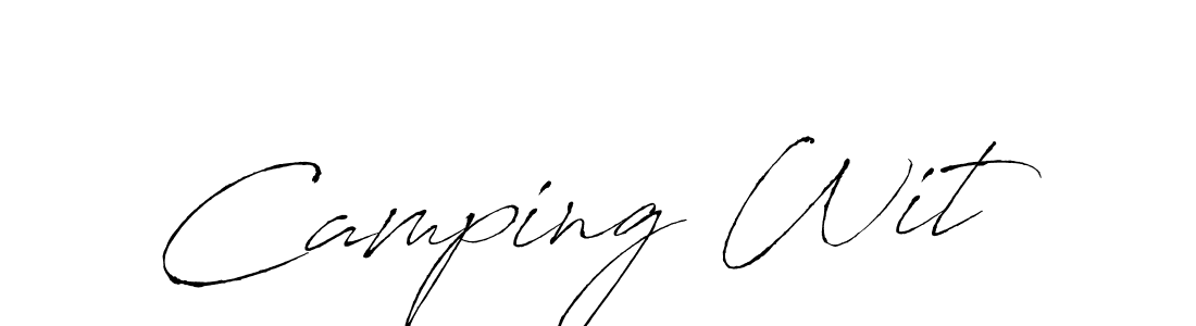 Use a signature maker to create a handwritten signature online. With this signature software, you can design (Antro_Vectra) your own signature for name Camping Wit. Camping Wit signature style 6 images and pictures png