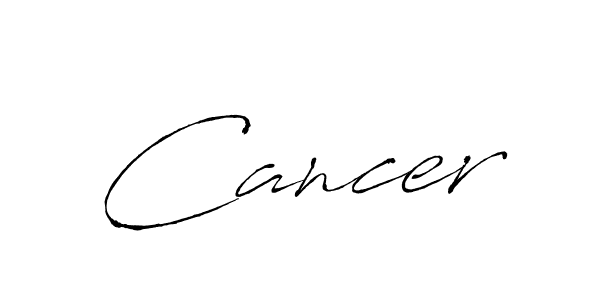 Design your own signature with our free online signature maker. With this signature software, you can create a handwritten (Antro_Vectra) signature for name Cancer. Cancer signature style 6 images and pictures png