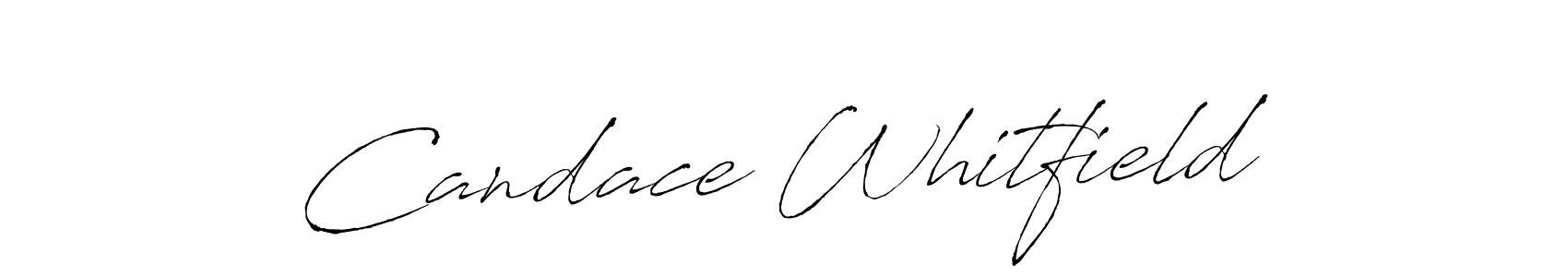 How to make Candace Whitfield name signature. Use Antro_Vectra style for creating short signs online. This is the latest handwritten sign. Candace Whitfield signature style 6 images and pictures png